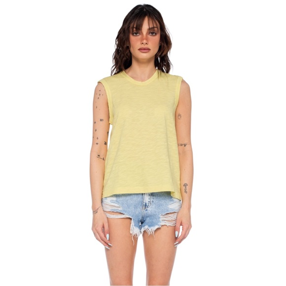 Wilt Lemon Yellow Sleeveless Shell Top – XS & S - Picture 2 of 5